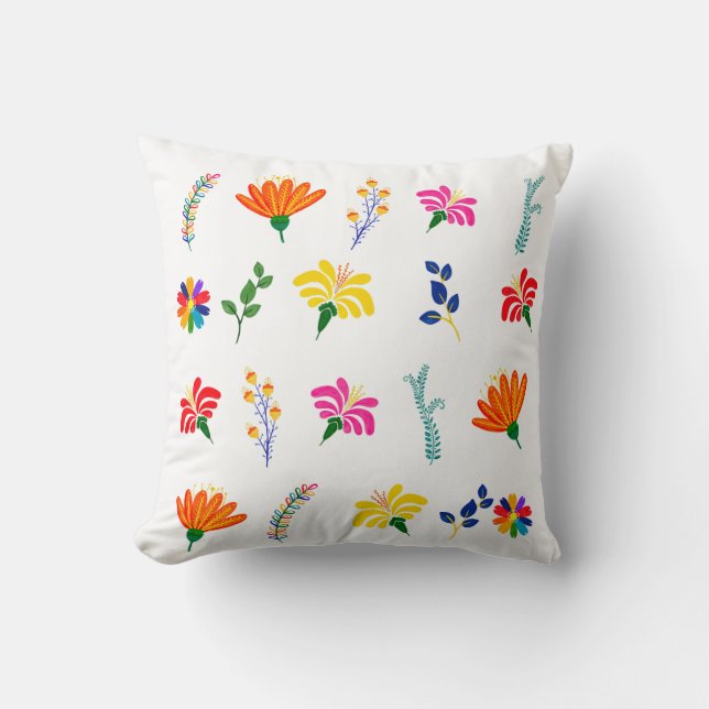 Modern kleurrijk Sierkussen (Voorkant)