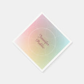 Modern Kleurrijk Sjabloon Handgeschreven Schrift Servet (Hoek)