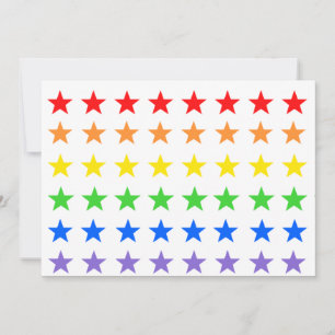 Modern kleurrijk sterrenpatroon kaart