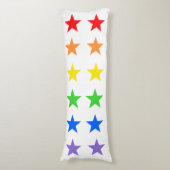 Modern kleurrijk sterrenpatroon lichaamskussen (Voorkant Verticaal)