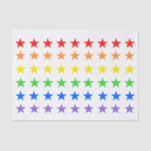 Modern kleurrijk sterrenpatroon tissuepapier