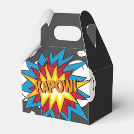 Modern kleurrijk stripboek KAPOW Pop Art Bedankdoosjes