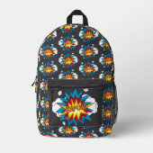 Modern kleurrijk stripboek KAPOW Pop Art Bedrukte Rugzak (Voorkant)