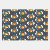 Modern kleurrijk stripboek KAPOW Pop Art Inpakpapier Vel (Voorkant)