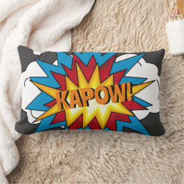 Modern kleurrijk stripboek KAPOW Pop Art Kussen