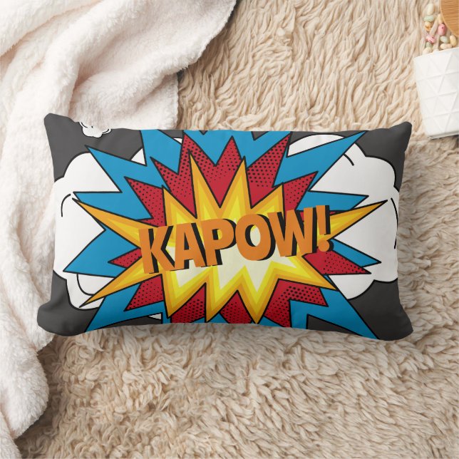 Modern kleurrijk stripboek KAPOW Pop Art Kussen (Deken)