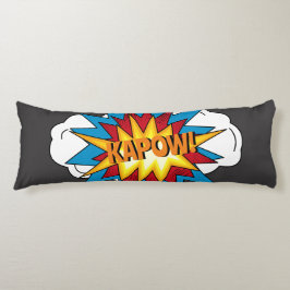 Modern kleurrijk stripboek KAPOW Pop Art Lichaamskussen