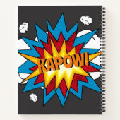 Modern kleurrijk stripboek KAPOW Pop Art Notitieboek (Achterkant)