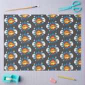 Modern kleurrijk stripboek KAPOW Pop Art Tissuepapier (Craft)