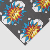 Modern kleurrijk stripboek KAPOW Pop Art Tissuepapier (Detail)