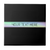 Modern kleurrijk verloop en bewerkbare tekst tegeltje (Voorkant)