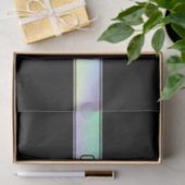 Modern kleurrijk verloop en bewerkbare tekst tissuepapier (Geschenk)