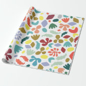 Modern, kleurrijk, verpakt papier (Uitgerold)