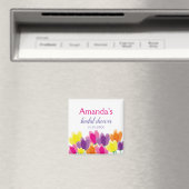 Modern kleurrijk Vrijgezellenfeest Magneet (Insitu (Vaatwasser))