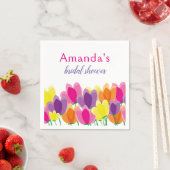 Modern kleurrijk Vrijgezellenfeest Servet (Insitu)