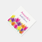 Modern kleurrijk Vrijgezellenfeest Servet (Hoek)