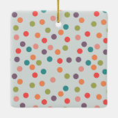 Modern & kleurrijk Vrolijk Kerstfeest Familiefoto Keramisch Ornament (Achterkant)