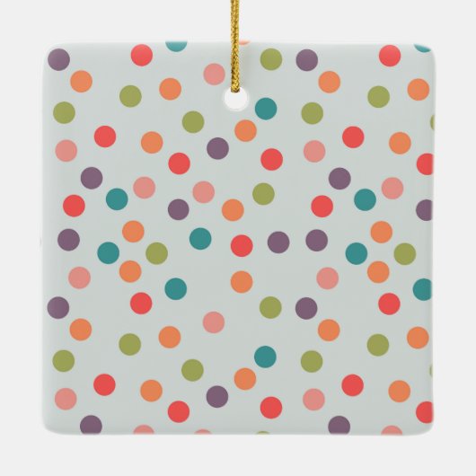 Modern & kleurrijk Vrolijk Kerstfeest Familiefoto Keramisch Ornament (Achterkant)