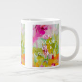 Modern Kleurrijk We Love You Moederdag Mok (Rechts)