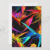 Modern kleurrijk zwart tropisch hout kaart (Achterkant)