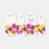 Modern kleurrijke Floral Bedankdoosjes (Uitgevouwen)