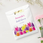 Modern kleurrijke Floral Bedankzakje (Gezegeld)