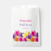 Modern kleurrijke Floral Bedankzakje (Voorkant)