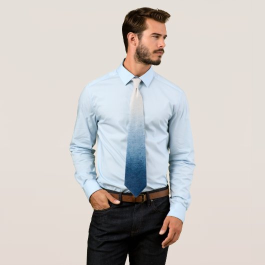 Modern Kleurrijke regenboog Gradient galaxy Ocean Stropdas (In situ)