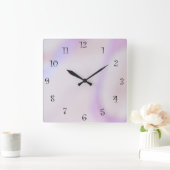 Modern Kleurrijke regenboog Gradient galaxy Ocean Vierkante Klok (Huis)