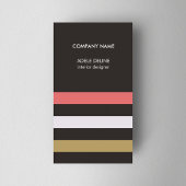 Modern Kleurrijke Stripes Designer Visitekaartje