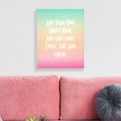 Modern kleurverloop canvas afdruk (Insitu (Woonkamer))