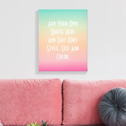 Modern kleurverloop canvas afdruk (Insitu (Woonkamer))