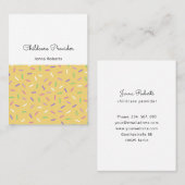 Modern, kleurvol patroon visitekaartje (Voorkant / Achterkant)