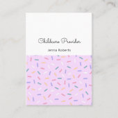 Modern, kleurvol patroon visitekaartje (Voorkant)