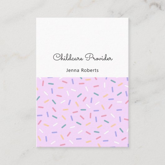 Modern, kleurvol patroon visitekaartje (Voorkant)