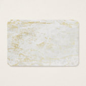 Modern knikkers wit met gouden RSVP insert Kaarten Visitekaartje (Achterkant)