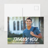 Modern Koel Afstudeer Bedankt (lege achterkant) W Briefkaart (Voorkant / Achterkant)