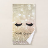 Modern Koel Bokeh, Valse Wimpers Bad Handdoek (Handdoek)