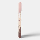 Modern koel meisjesgezicht silhouet Case-Mate iPhone case (Achterkant / Rechts)
