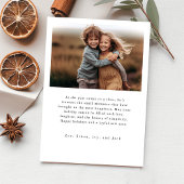 Modern Koester Elk Moment Kinder Familie Kerstmis Kaart