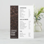 Modern Koffie Shop Menu (Staand voorkant)