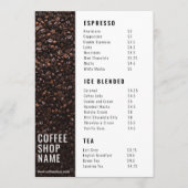Modern Koffie Shop Menu (Voorkant)