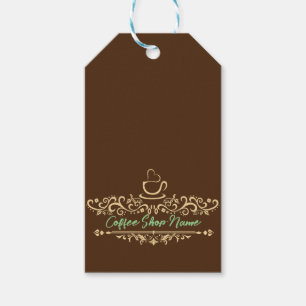 Modern koffiecafé Bakkerij welkom aangepaste Logo Cadeaulabel