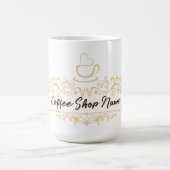 Modern koffiecafé Bakkerij welkom aangepaste Logo  Koffiemok (Center)