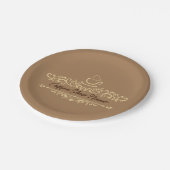 Modern koffiecafé Bakkerij welkom aangepaste Logo Papieren Bordje (Gekanteld)