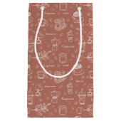 Modern koffiepatroon persoonlijk/zakelijk klein cadeauzakje (Voorkant)