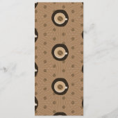 Modern Koffiezaak Patroon Menu (Achterkant)