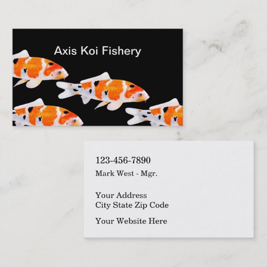 Modern Koi Fishery Visitekaartjes (Voorkant / Achterkant)