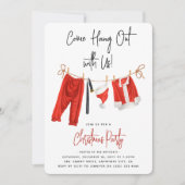 Modern 'Kom op, hou je vast' kerstfeest Kaart (Voorkant)