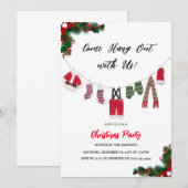 Modern 'Kom op, hou je vast' kerstfeest Kaart (Voorkant / Achterkant)